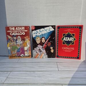 2 Atari Catalogs 1 Atari Force Comic Book #2 Games Electronics Colletables